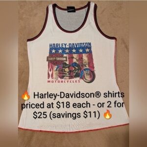 Vintage (2006) Authentic Harley-Davidson® Patriotic Graphic Tank Top